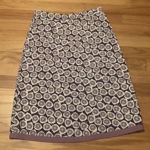 Boden Purple floral skirt